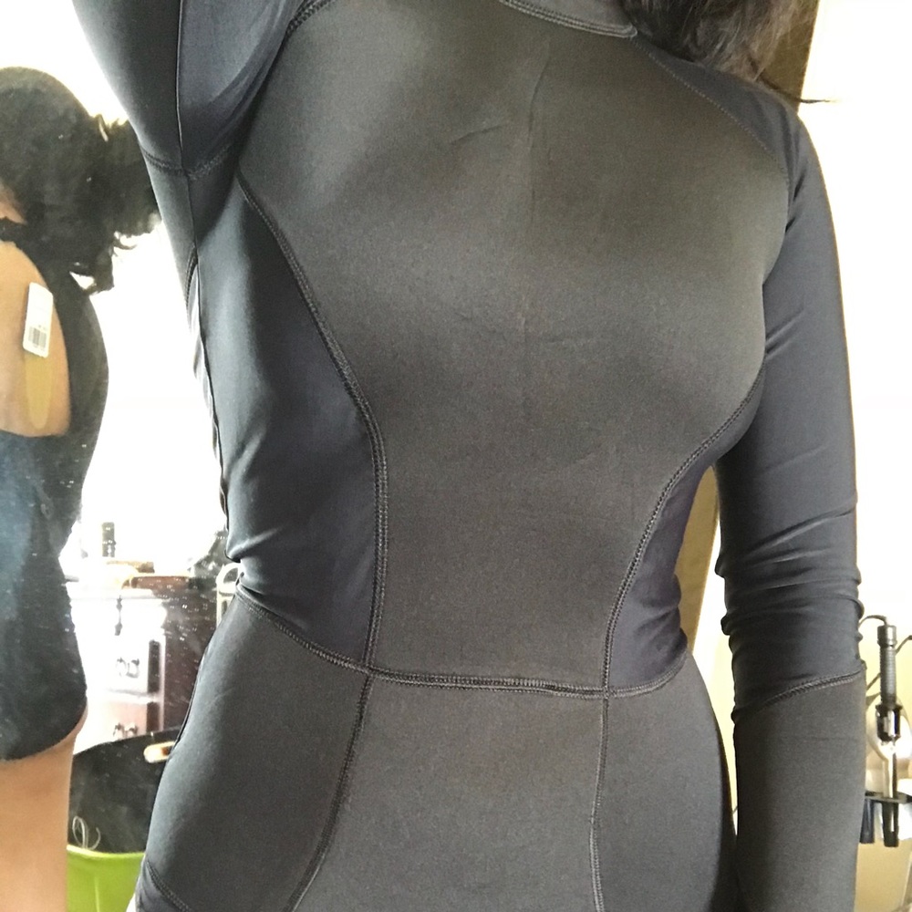 One piece long sleeve scuba swimsuit